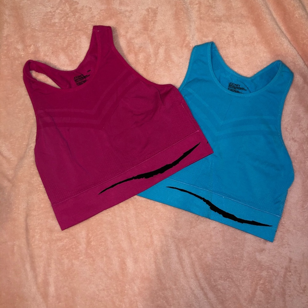 High Neck Jockey Sports Bra (2pk)